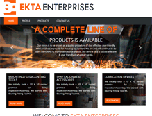 Tablet Screenshot of ektaenterprises.in